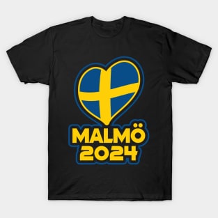 Malmö Sweden hosting European music competition T-Shirt